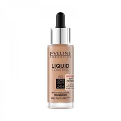 Jumestuskreem Eveline Cosmetics Liquid Control 24H, 32ml, 060 sunny beige price and information | Foundations and powders | hansapost.ee