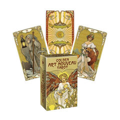 Золотые мини-карты Golden Art Nouveau Tarot цена и информация | Эзотерика | hansapost.ee