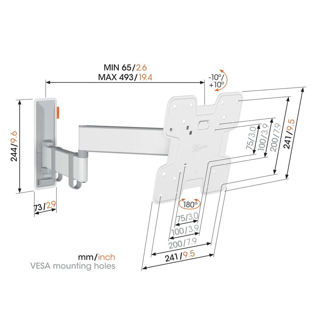 Vogels S 3243 hind ja info | Teleri seinakinnitused ja hoidjad | hansapost.ee