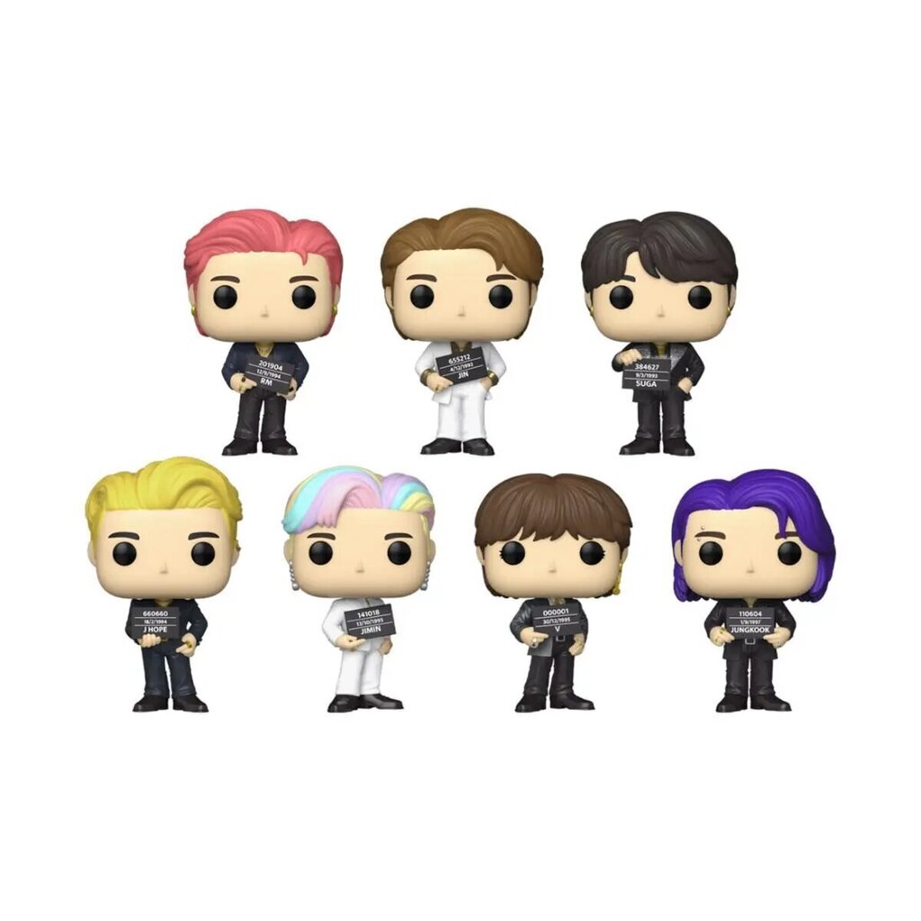 BTS POP! Rocks Vinüülfiguurid 7-Pakk 9 cm цена и информация | Fännitooted mänguritele | hansapost.ee