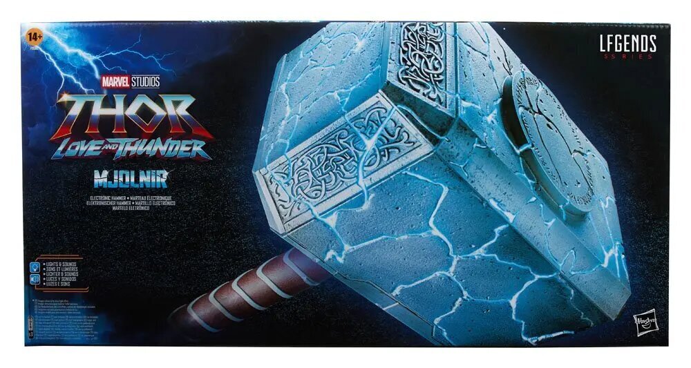 Thor Marvel Legends 1/1 Thor Mjolnir Premium Electronic Roleplay Hammer цена и информация | Fännitooted mänguritele | hansapost.ee