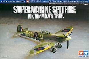 Tamiya - Super Marine Spitfire Mk.Vb/Mk.Vb TROP, 1/72, 60756 цена и информация | Конструкторы и кубики | hansapost.ee