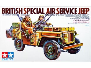 Сборная модель Tamiya - British Special Air Service Jeep, 1/35, 35033 цена и информация | Конструкторы и кубики | hansapost.ee