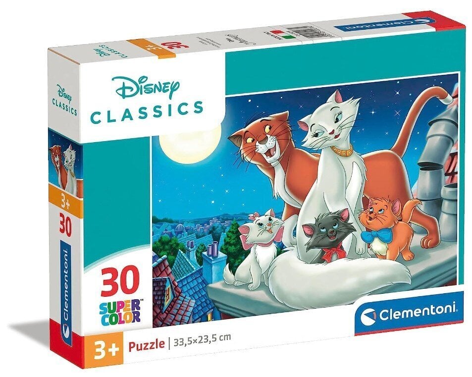 Pusle Clementoni 30 tk, Superkolor Disney Classic 20278 hind ja info | Pusled lastele ja täiskasvanutele | hansapost.ee