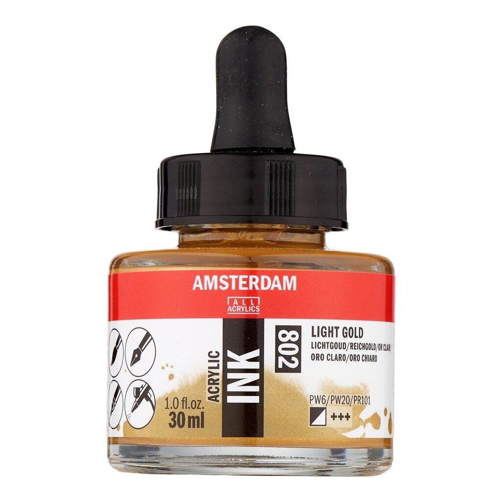 Akrüülvärv Amsterdam 30ml Light Gold hind ja info | Kunstitarbed, voolimise tarvikud | hansapost.ee