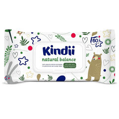 Niisked salvrätikud beebidele ja lastele Kindii Natural Balance, 60 tk hind ja info | Kindii Lastekaubad ja beebikaubad | hansapost.ee