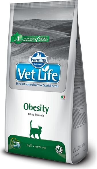 Farmina Pet Foods Vet Life Obesity koos kanaga, 400 g hind ja info | Kassi kuivtoit ja kassikrõbinad | hansapost.ee