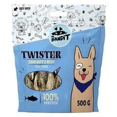 Mr. Bandit Twister с рыбой, 500 гр цена и информация | Лакомства для собак | hansapost.ee