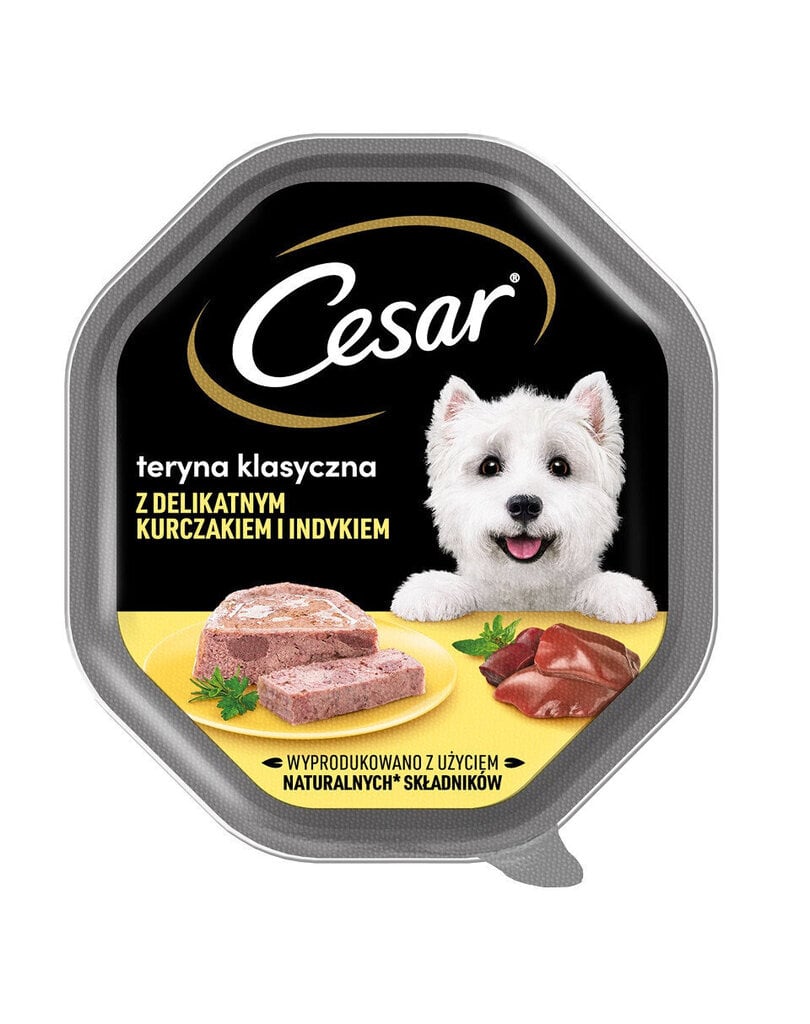 Cesar täiskasvanud koertele koos kana ja kalkuniga, 14x150 g hind ja info | Koerakonservid | hansapost.ee