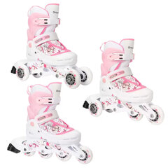 Rulluisud 3in1 Raven Laguna White/Pink, 30-33 hind ja info | Rulluisud ja tarvikud | hansapost.ee