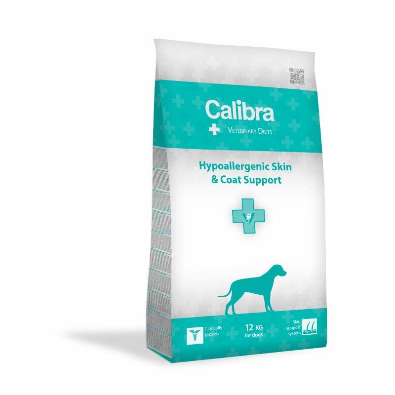 Calibra Veterinary Diet Dog Hypoallergenic Skin&Coat Support, 2 kg цена и информация | Koerte kuivtoit ja krõbinad | hansapost.ee