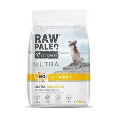 Raw Paleo Ultra Turkey Mini Adult täiskasvanud väikest tõugu koertele koos kalkuniga, 750 g hind ja info | Koerte kuivtoit ja krõbinad | hansapost.ee