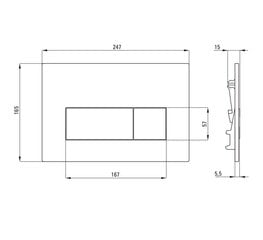 Potinkinis WC komplektas Deante Peonia 6in1, CDETDZPW, Anthracite/Titanium цена и информация | Унитазы | hansapost.ee