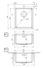 Köögivalamu Deante Olfato ZPO_010E, Brushed steel hind ja info | Köögivalamud | hansapost.ee