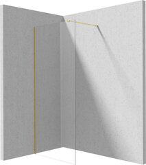 Walk-in dušisein Deante Prizma, Brushed gold, 90x195 cm price and information | Shower walls and shower doors | hansapost.ee