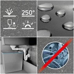 Graniidist köögivalamu Deante Corda ZQA_T10A, Anthracite metallic цена и информация | Раковины на кухню | hansapost.ee