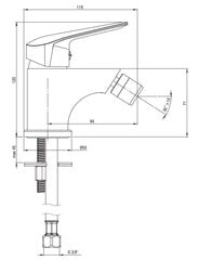 Bideesegisti Deante Boro, Chrome, BMO_030M hind ja info | Vannitoa segistid | hansapost.ee