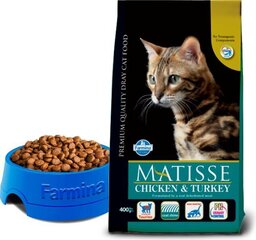 Farmina Pet Foods Matisse koos kana ja kalkuniga, 1,5 kg price and information | Dry cat food and cat crackers | hansapost.ee