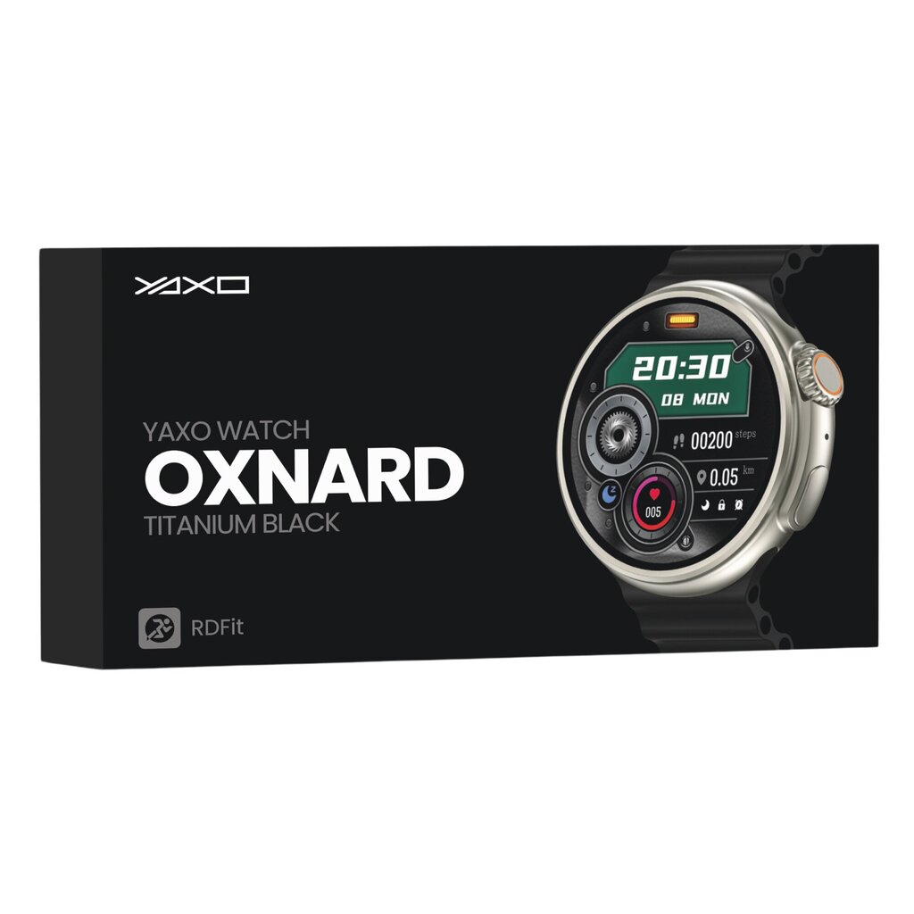 Yaxo Watch Oxnard Titanium Black YWOWT01SBO цена и информация | Nutikellad, laste nutikellad | hansapost.ee