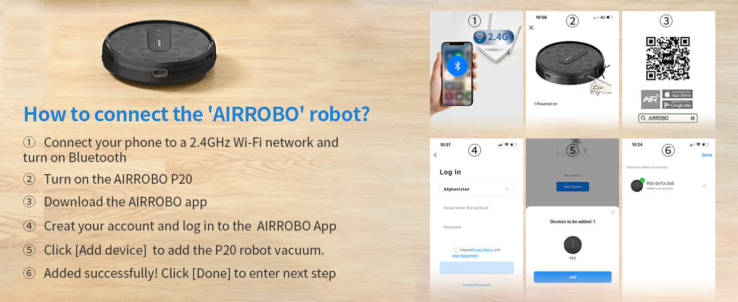 Airrobo P20 цена и информация | Robottolmuimejad | hansapost.ee