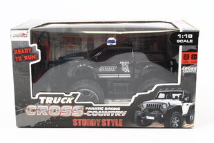 RC auto Jeep Police MZ-Import, 5668-13, must hind ja info | Mänguasjad poistele | hansapost.ee