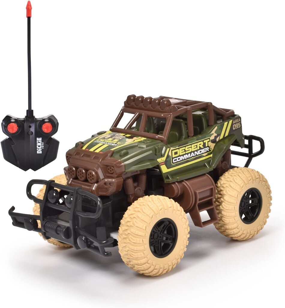 RC auto Simba Dickie RC Jeep Desert Commander 110-4004, roheline hind ja info | Mänguasjad poistele | hansapost.ee