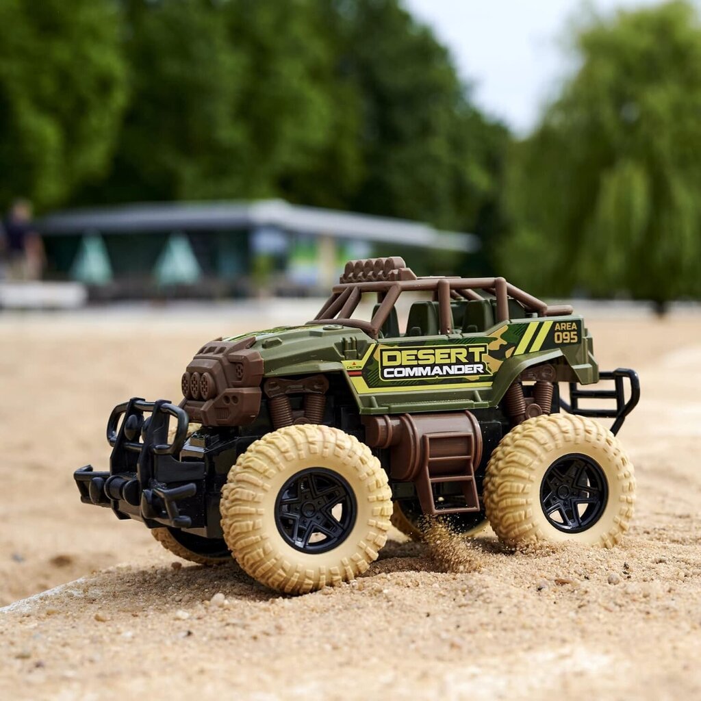 RC auto Simba Dickie RC Jeep Desert Commander 110-4004, roheline цена и информация | Mänguasjad poistele | hansapost.ee