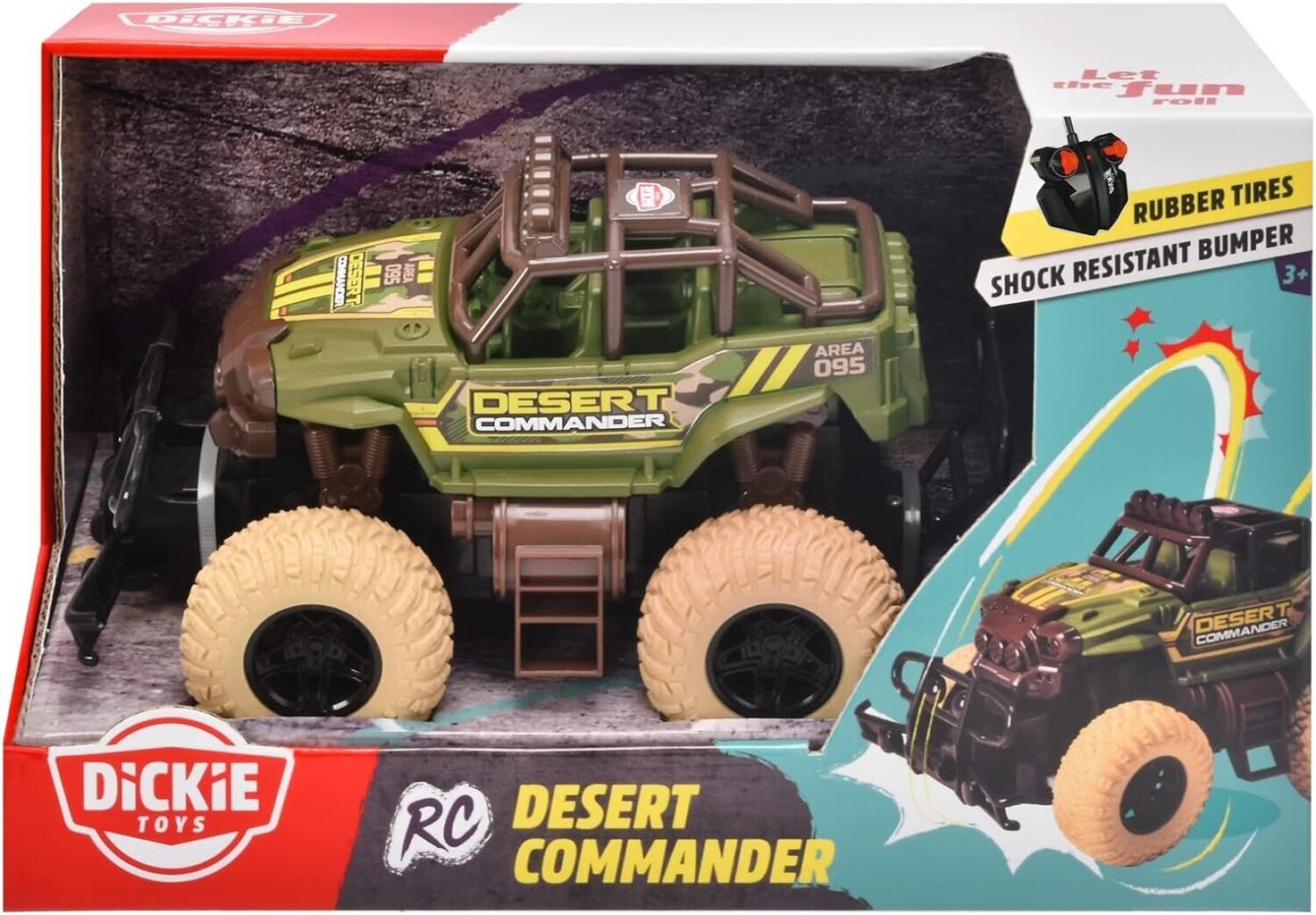 RC auto Simba Dickie RC Jeep Desert Commander 110-4004, roheline hind ja info | Mänguasjad poistele | hansapost.ee