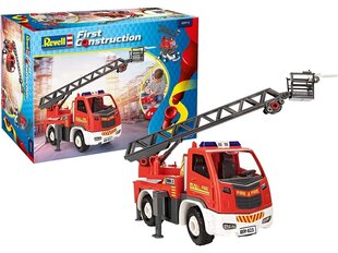 Сборная пластиковая модель Revell - First Construction Fire engine ladder truck, 1/20, 00914 цена и информация | Конструкторы и кубики | hansapost.ee