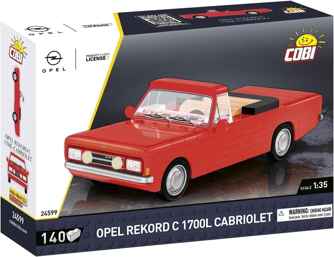 Konstruktor Cobi Opel RekordC 1700L 24599, 140 tk hind ja info | Klotsid ja konstruktorid | hansapost.ee