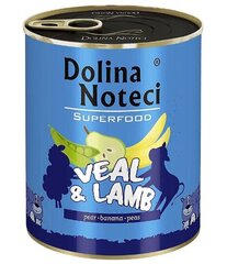 Dolina Noteci Premium SuperFood с телятиной и ягнятиной, 6x400 г цена и информация | Консервы для собак | hansapost.ee