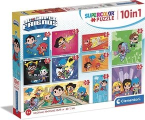 Головоломка Clementoni Supercolor Dc Comics, 10in1 цена и информация | Пазлы | hansapost.ee