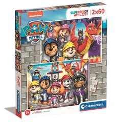 Пазл Clementoni Paw Patrol (Щенячий патруль), 2 x 60 деталей цена и информация | Пазлы | hansapost.ee