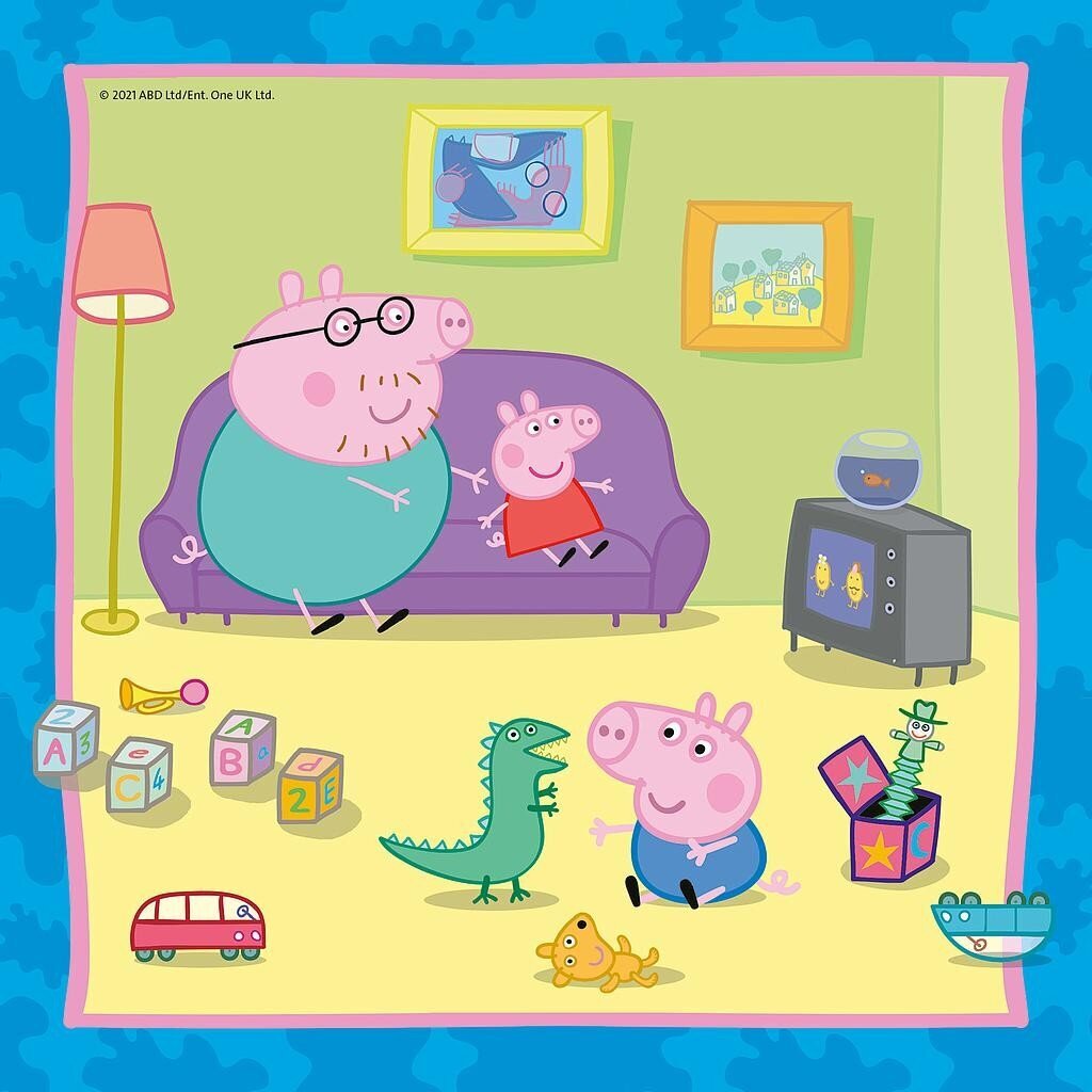 Pusle Ravensburger, Peppa Pig, 3x49 tk hind ja info | Pusled lastele ja täiskasvanutele | hansapost.ee