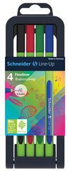 Pastapliiatsite komplekt Line-Up 0.4 Schneider 4 tk hind ja info | Kirjutusvahendid | hansapost.ee