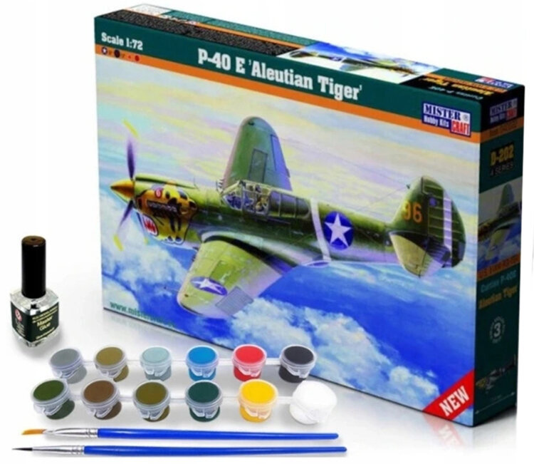 Värviga Mudel P-40 E Aleut Mõõtas 1:72 цена и информация | Kunstitarbed, voolimise tarvikud | hansapost.ee