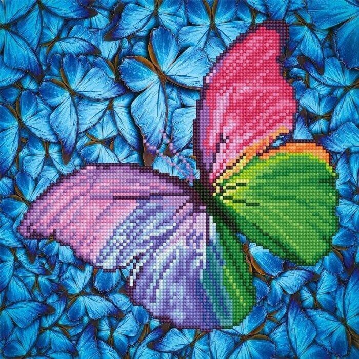 Teemantmosaiik Flutter by Pink, 30x30 цена и информация | Teemantmaalide komplektid | hansapost.ee