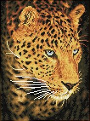 Teemantmosaiik Leopard portrait, 40X30 cm price and information | Diamond painting kits | hansapost.ee