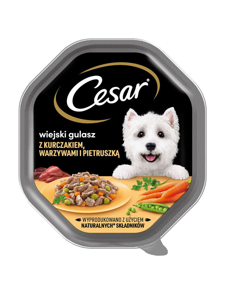 Cesar koos kana, köögiviljade ja peterselliga, 14x150 g hind ja info | Koerakonservid | hansapost.ee