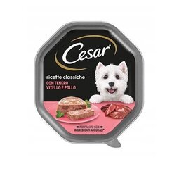 Cesar koos vasika- ja linnulihaga, 14x150 g hind ja info | Koerakonservid | hansapost.ee