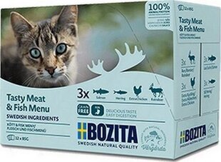 Bozita Cat Multibox liha ja kalaga, 12x85 g hind ja info | Kassikonservid | hansapost.ee