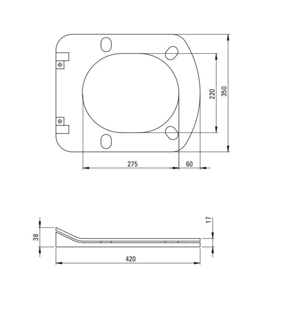 Wc-poti komplekt Deante Hiacynt New 6in1 hind ja info | WС-potid | hansapost.ee