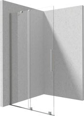 Walk-in lükand dušisein Deante Prizma, Brushed steel, 90x195 cm price and information | Shower walls and shower doors | hansapost.ee