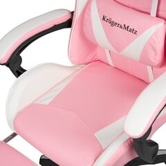 Игровое кресло Kruger & Matz Warrior GX-150 White and Pink цена и информация | Kruger & Matz Мебель и домашний интерьер | hansapost.ee