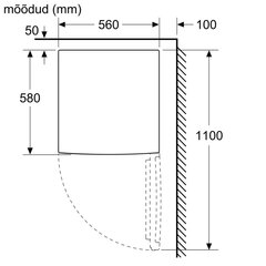 Bosch KTL15NWEB hind ja info | Külmkapid-külmikud | hansapost.ee