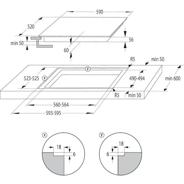 Gorenje GI6401BSCE hind ja info | Pliidiplaadid | hansapost.ee