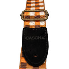 Ukulele rihm Cascha Jacquard - Checker Orange CUS-JW4 hind ja info | Muusikainstrumentide tarvikud | hansapost.ee