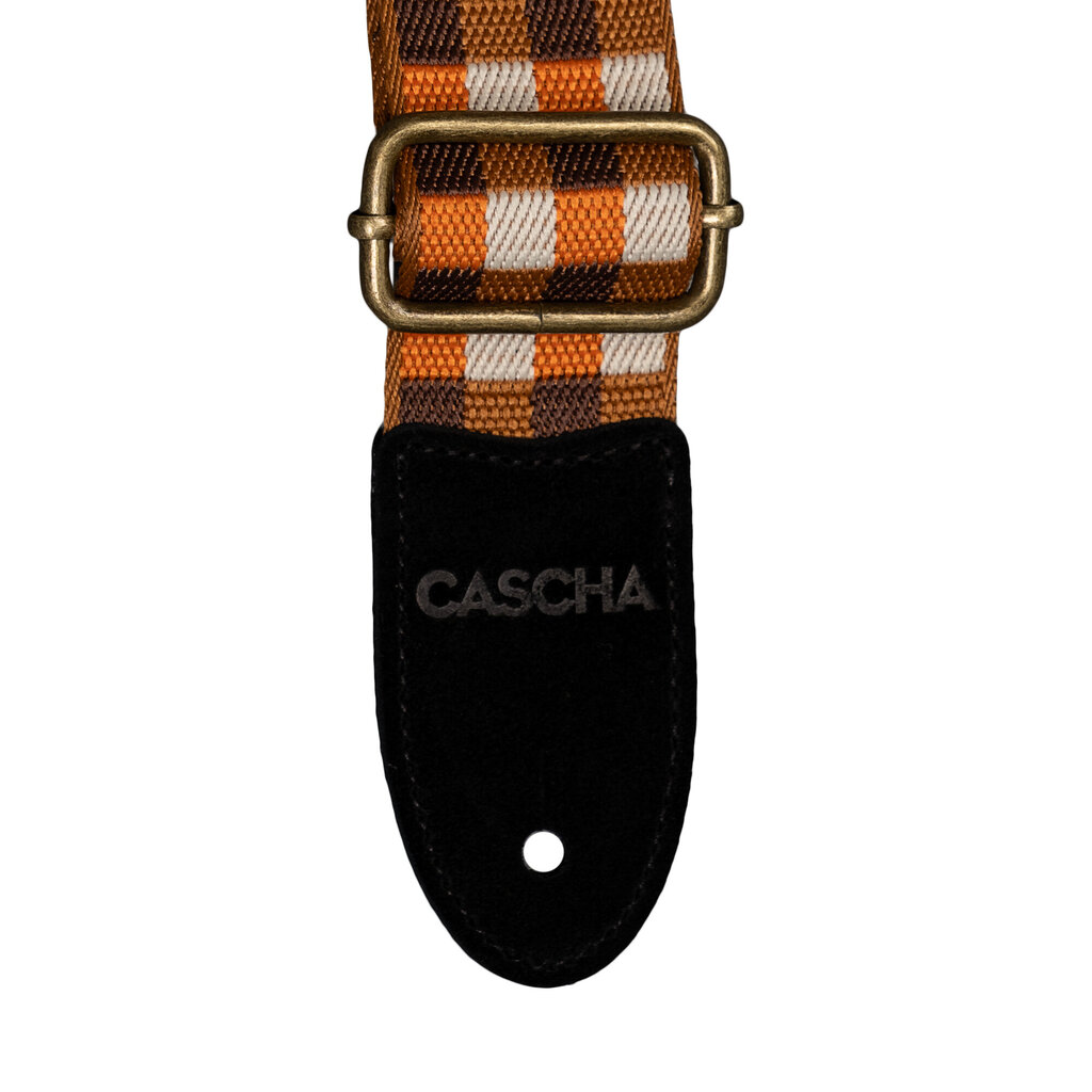 Ukulele rihm Cascha Jacquard - Checker Orange CUS-JW4 цена и информация | Muusikainstrumentide tarvikud | hansapost.ee