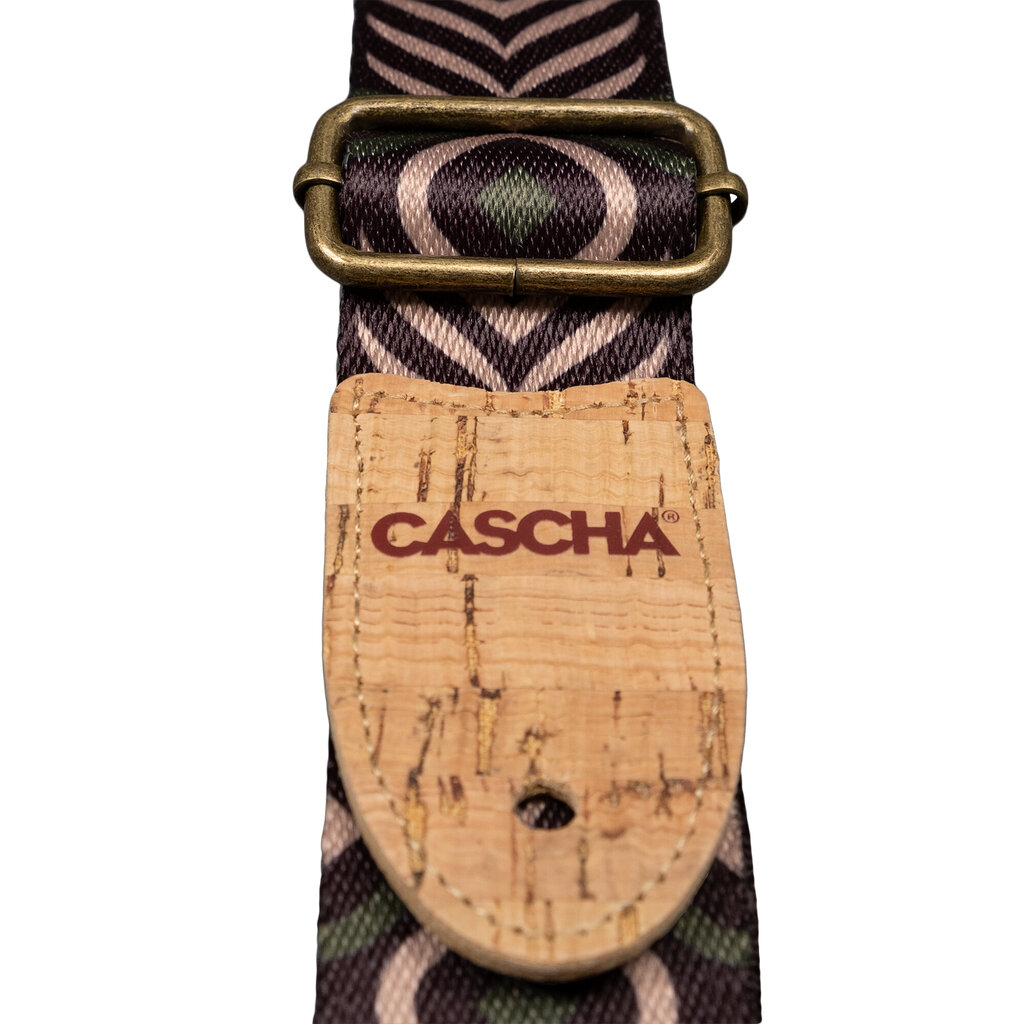 Ukulele rihm Cascha Vegan - Green Chevron CUS-VC9 цена и информация | Muusikainstrumentide tarvikud | hansapost.ee