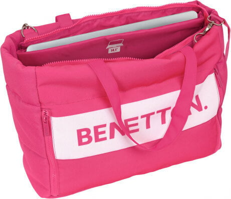 Sülearvuti Ümbris Benetton Raspberry Roosa (54 x 31 x 17 cm) hind ja info | Sülearvutikotid | hansapost.ee